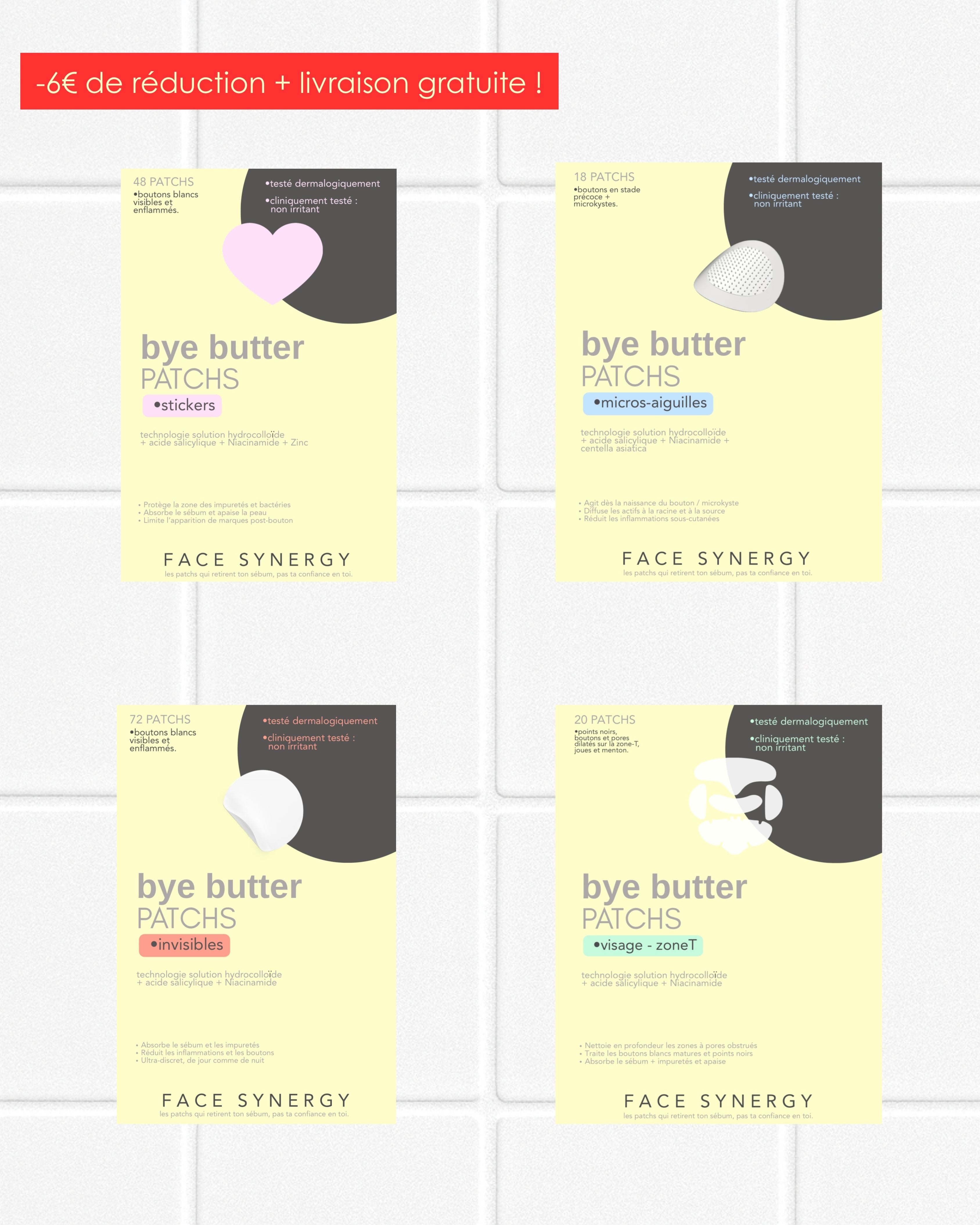 le set bye butter patchs -158 patchs boutons