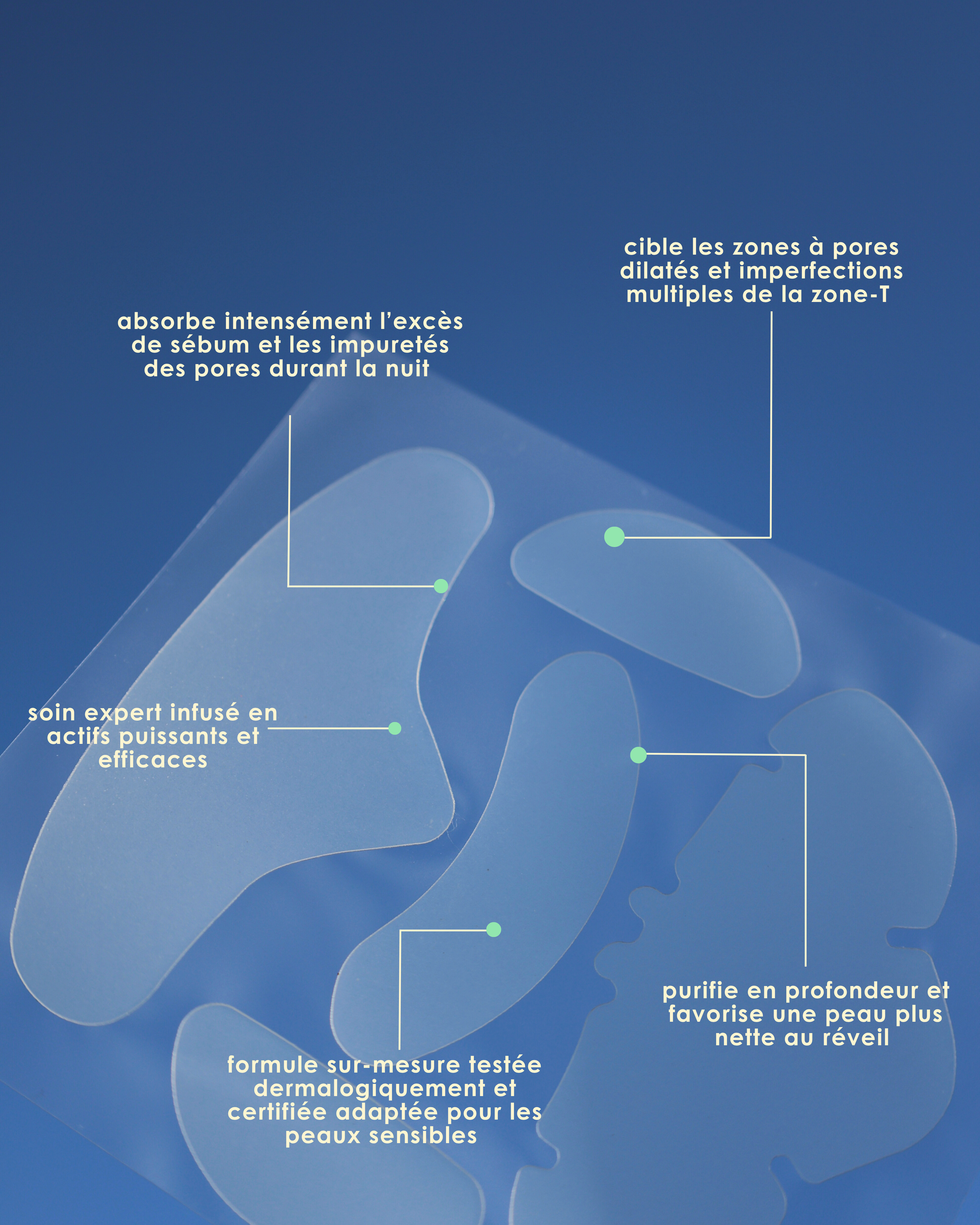 Patchs "nez + menton + front" (x20)