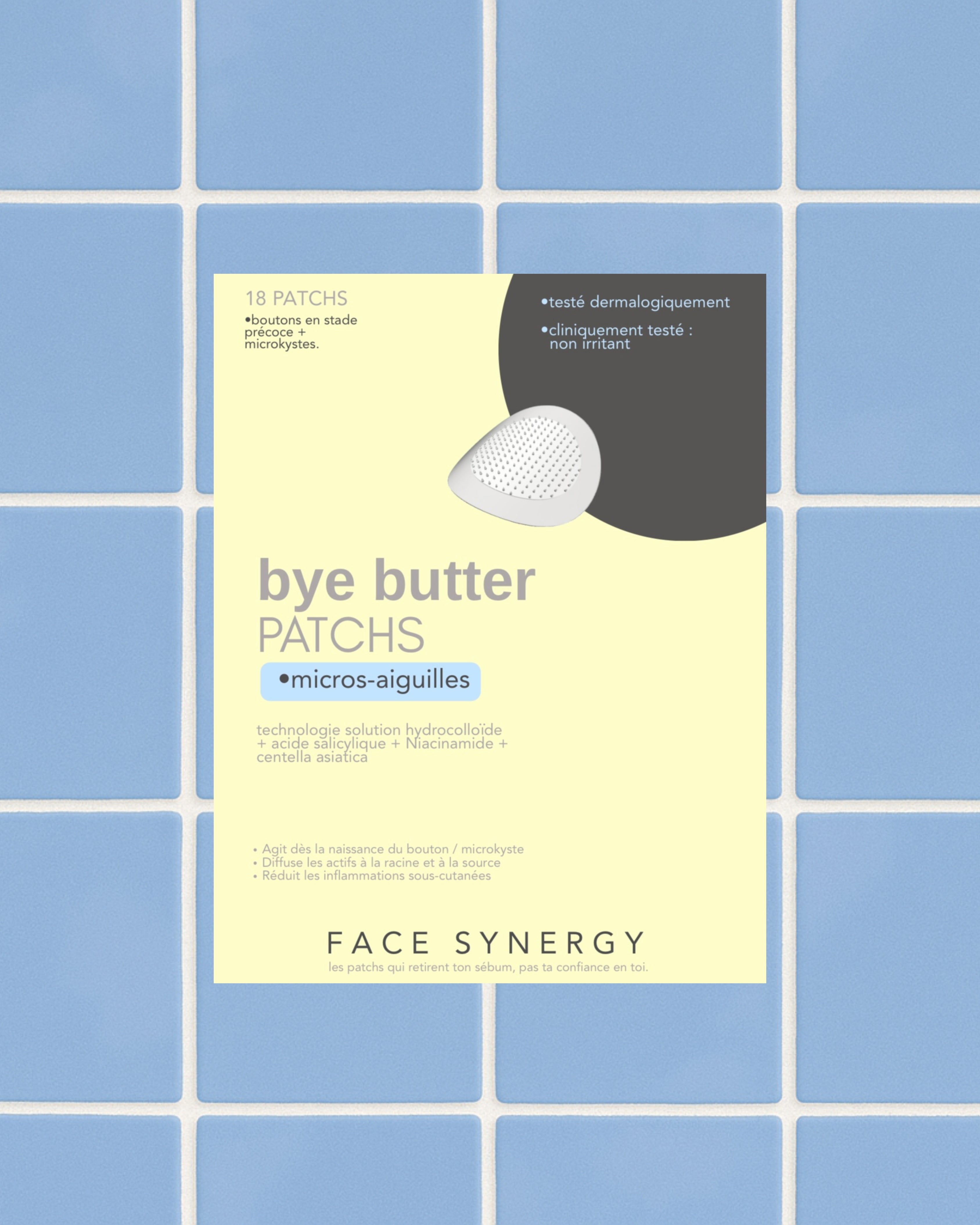 BYE BUTTER PATCHS •18 patchs micros-aiguilles