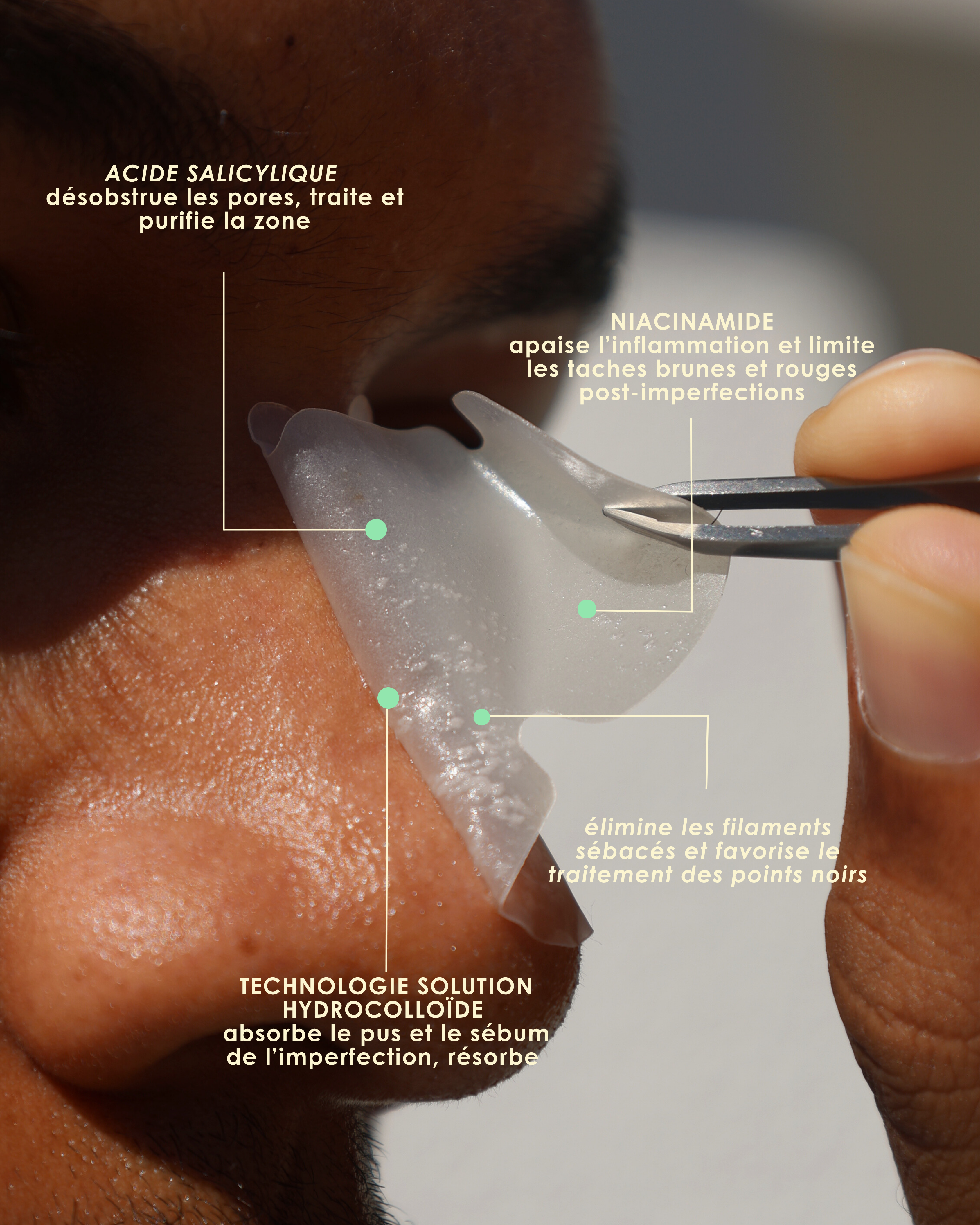 BYE BUTTER PATCHS •20 patchs nez + menton + front